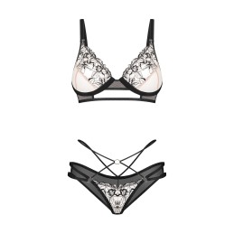 Vila blanes ensemble 2 piéces - Noir XL/XXL - Obsessive Exquisite - Lingerie Femme