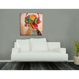 Impression Labrador Pop Art multicolore ADM - Tableau décoratif moderne