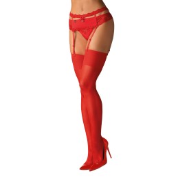 Bas - Rouge L/XL - Obsessive - Lingerie Femme