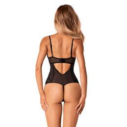 Serena love Body ouvert - Noir M/L - Obsessive - Lingerie Femme