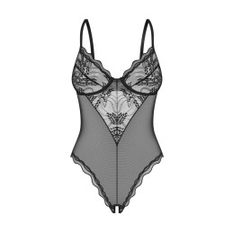 Perisia body ouvert - Noir M/L - Obsessive Exquisite - Lingerie Femme