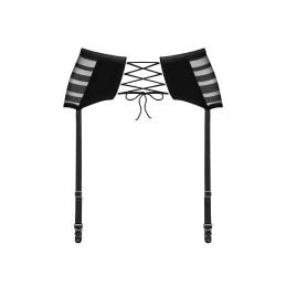 Lune Bellis porte-jarretelles - Noir XL/XXL - Obsessive Exquisite - Lingerie Femme