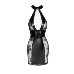 Robe courte en Taille uniquelle, empiécements en Powerwetlook et fermeTaille uniquere de corset L