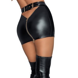 Jupe avec fermeTaille uniqueres éclair dorées M - Noir Handmade - Lingerie Femme