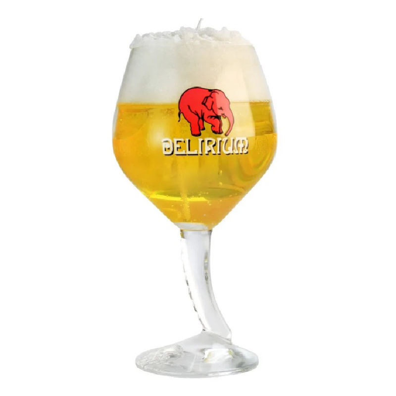 Bougie Parfumée Verre à bière - Verre Delirium 33-50 cl