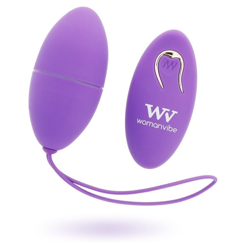 WOMANVIBE - ALSAN EGG TELECOMMANDE NOIR SILICONE VIOLET