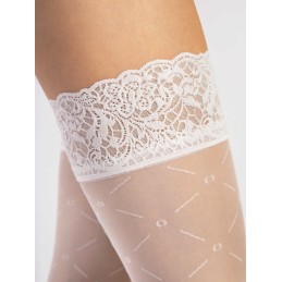 Enchanté bas 20 den - Blancs T2 - Fiore - Lingerie Femme