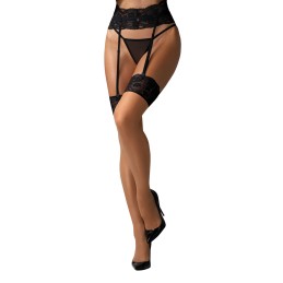 Nutris bas Noirs XS/S - Obsessive - Lingerie Femme