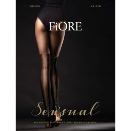 Poison Collants 40 DEN - Noir T4 - Fiore - Lingerie Femme