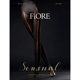 Wild Side Collants 60 DEN - Noir T4 - Fiore - Lingerie Femme