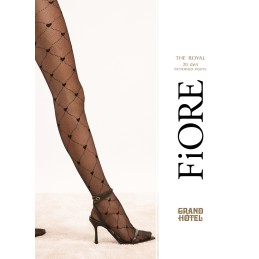 The Royal collants 20 den - Noir T2 - Fiore - Lingerie Femme