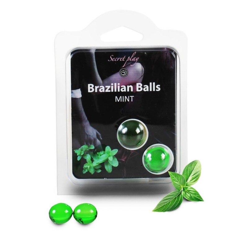 Duo Brazilian Balls Menthe 3385-8 Taille unique - Brazilian Balls - Pour les massages