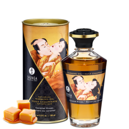 Huile chauffante aphrodisiaque - Baisers caramel Taille unique - Shunga - Pour les massages