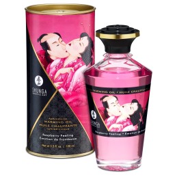 Huile chauffante aphrodisiaque - Framboise 100ml Taille unique - Shunga - Pour les massages