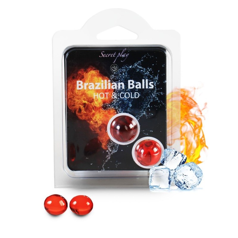 Duo Brazilian Balls "Cold Hot effect" 3629 Taille unique - Brazilian Balls - Pour les massages