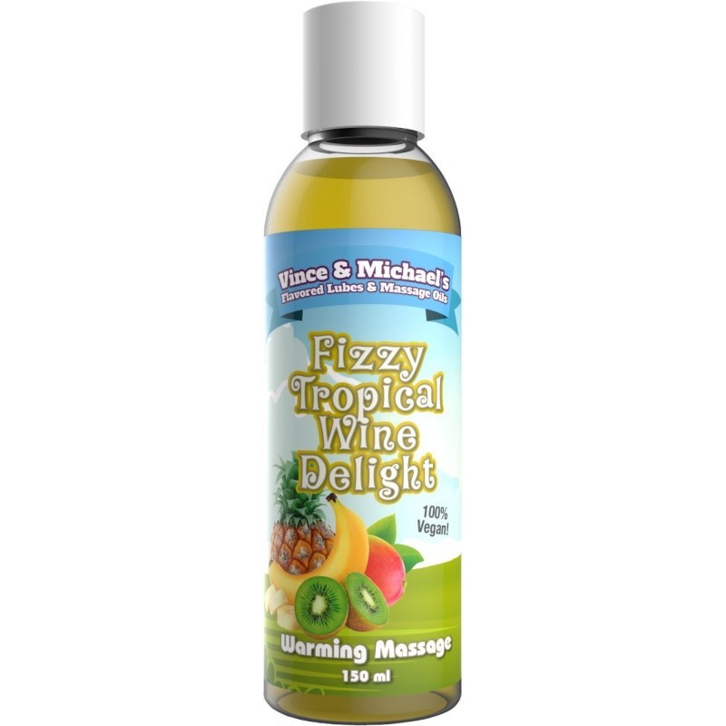 Huile Chauffante V et M Vin pétillant aux Fruits exotiques - 150 ml  - Swede - Pour les massages