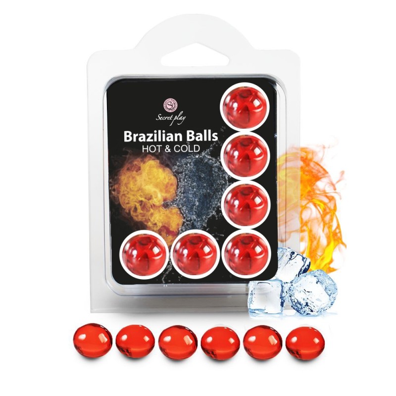 6 Brazilian Balls "Cold Hot effect"  3629-1 Taille unique - Brazilian Balls - Pour les massages