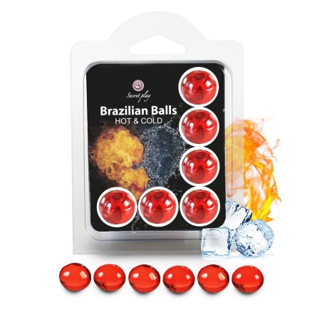 6 Brazilian Balls "Cold Hot effect"  3629-1 Taille unique - Brazilian Balls - Pour les massages