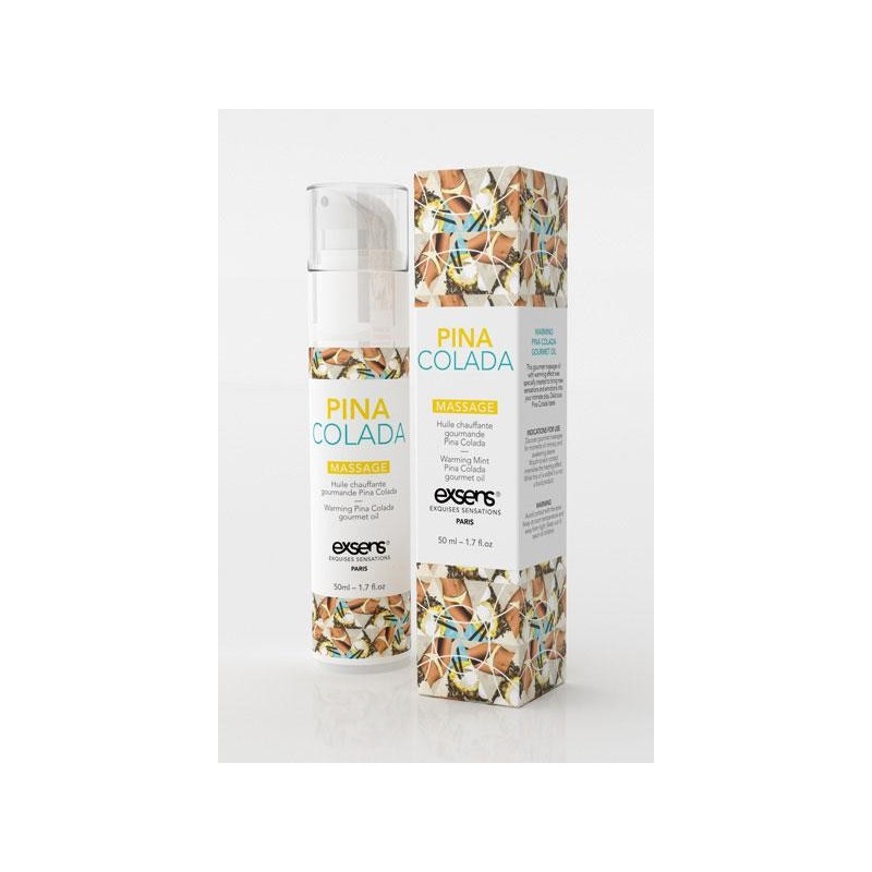 Huile chauffante Gourmande Pina Colada - 50 ml Taille unique - Exsens - Pour les massages