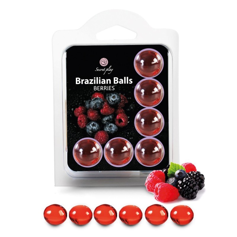 6 Brazilian Balls "Fruits des bois" 3386-5 Taille unique - Brazilian Balls - Pour les massages