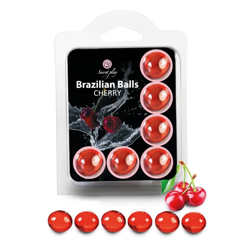 6 Brazilian Balls "Cerise" 3386-6 Taille unique - Brazilian Balls - Pour les massages