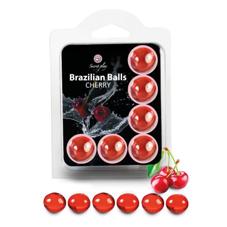6 Brazilian Balls "Cerise" 3386-6 Taille unique - Brazilian Balls - Pour les massages