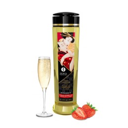 Huile de massage érotique - Romance - Vin pétillant fraise - 240 ml Taille unique - Shunga - Pour les massages