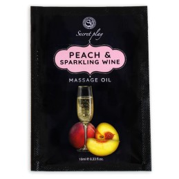 Monodose Huile de massage Péche et Vin pétillant 3680 - 10 ml Taille unique - Secret Play - Pour les massages