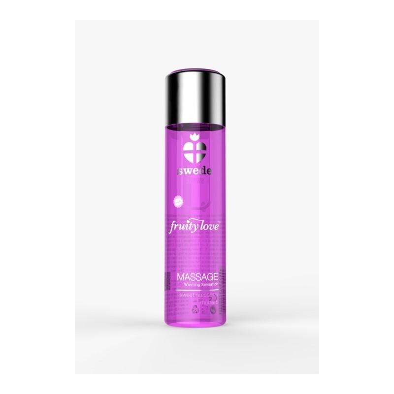 Huile de massage - Framboise Rhubarbe - 120 ml  - Swede - Pour les massages