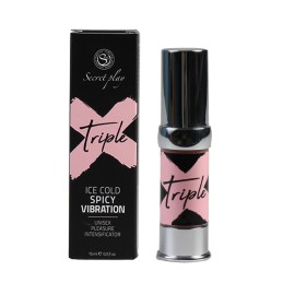 Plaisir Intensifiant - Triple X Unisex 3en1 Taille unique - Secret Play - Lubrifiants