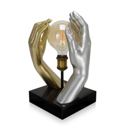 Lampe de table Deep Union multicolore avec sculpture figurative en résine