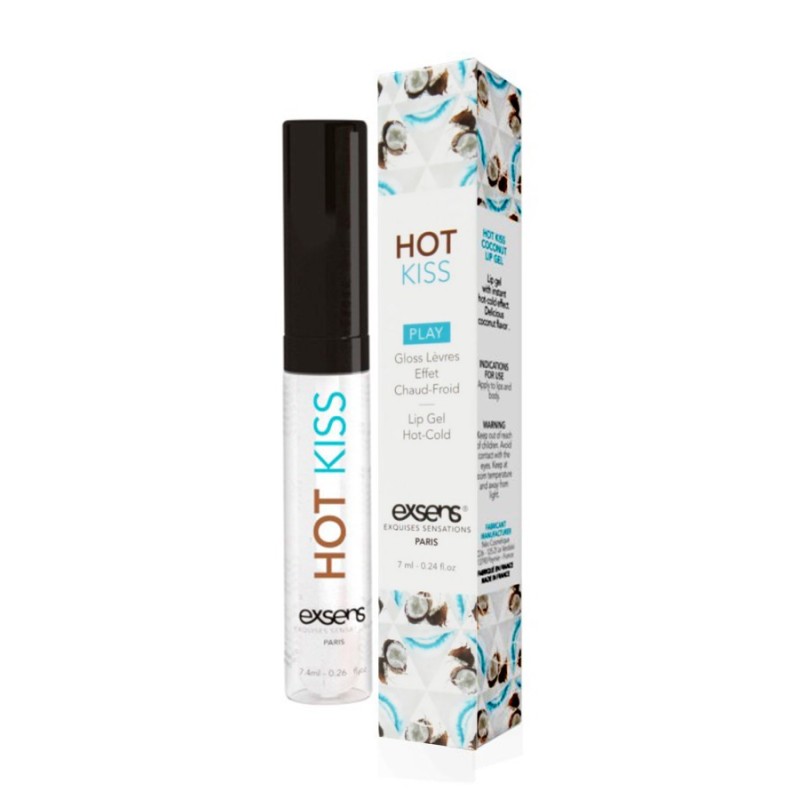 Gloss é lévres effet Chaud-Froid - Noix de Coco - 7.4 ml Taille unique - Exsens - Lubrifiants