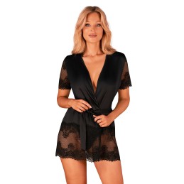 Maderris peignoir - Noir XL/XXL - Obsessive - Lingerie Femme