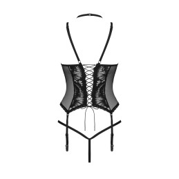Alessya Corset et string noir M/L
