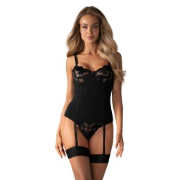 Editya corset noir XS/S - Obsessive - Lingerie Femme