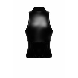 Glam Top wetlook avec corset en vinyle L