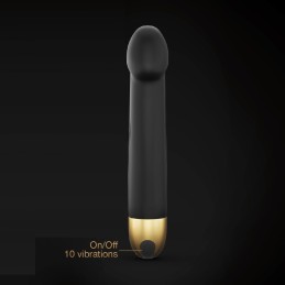 Vibromasseur Real Vibration M 22 cm 2.0 - Noir et Or Taille unique