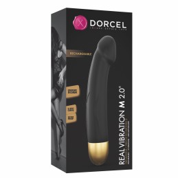 Vibromasseur Real Vibration M 22 cm 2.0 - Noir et Or Taille unique