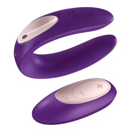 Stimulateur pour couple Satisfyer Double Plus Remote - Violet  - Satisfyer - Vibrateurs