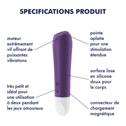 Vibromasseur  Satisfyer Ultra Power Bullet 2 - Violet Taille unique