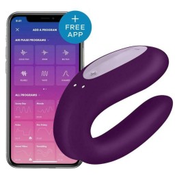 Stimulateur connecté pour couple Satisfyer Double Joy - Violet  - Satisfyer - Vibrateurs