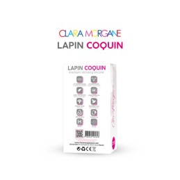 Mini vibromasseur Lapin Coquin Clara Morgane - Rose Taille unique