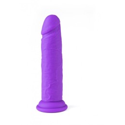VIBROMASSEUR RéALISTE "R15" FLESH 16.5CM AVEC TéLéCOMMANDE violet