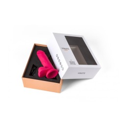 VIBROMASSEUR RéALISTE "R12" 14.4CM AVEC TéLéCOMMANDE ROSE