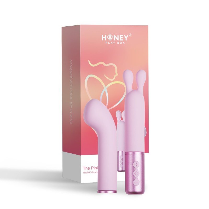 Padparadscha - The naughty collection - Vibromasseur é téte interchangeable Rose  - Honey Play box - Vibrateurs