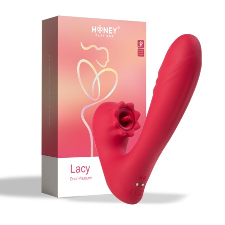 Lacy - Vibromasseur point G avec langue pour le clitoris  - Honey Play box - Vibrateurs