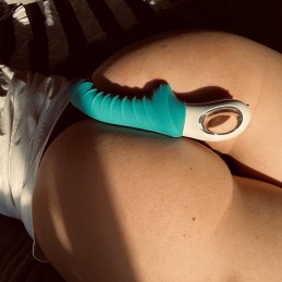 Tiger - Vibromasseur strié - Pétrole Taille unique