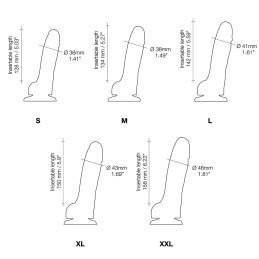 Sliding Skin - Dildo réaliste - Noir L
