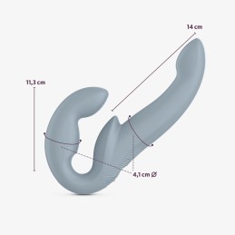 Share Vibe Pro - Vibromasseur Double - Gris cool Taille unique