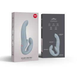 Share Vibe Pro - Vibromasseur Double - Gris cool Taille unique